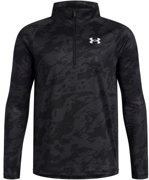 Under Armour TECH 2.0 1/2 ZIP Chlapčenské tričko s dlhým rukávom, čierna, veľkosť M