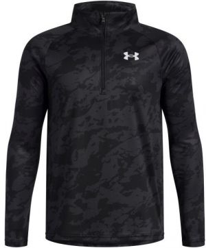 Under Armour TECH 2.0 1/2 ZIP Chlapčenské tričko s dlhým rukávom, čierna, veľkosť M