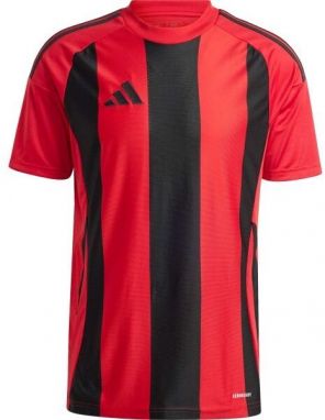 adidas STRIPED 24 JERSEY Pánske športové tričko, červená, veľkosť