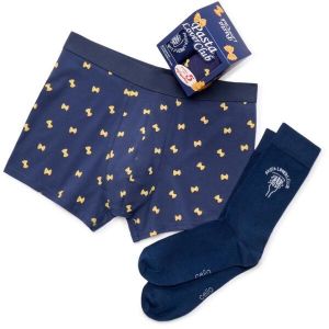 CELIO XMIBOPASTA Boxerky a ponožky v darčekovom balení, tmavo modrá, veľkosť