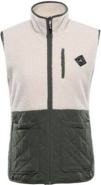 ALPINE PRO OFESA Dámska flísová vesta, béžová, veľkosť