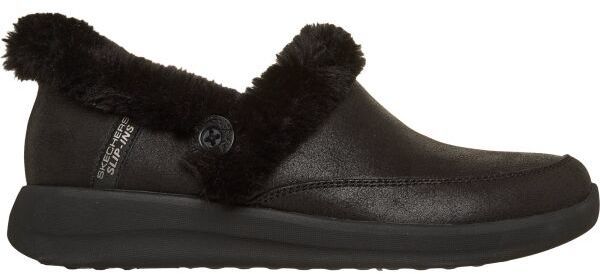 Skechers COZY ESCAPE Dámske zateplené papuče, čierna, veľkosť