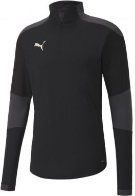 Puma TEAM FINAL 21 TRAINING 14 ZIP TOP Pánske športové tričko, čierna, veľkosť