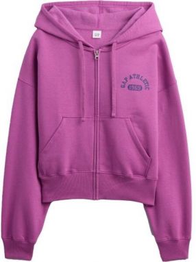 GAP V-LOGO ABV HIGH RIB FZ Dámska mikina, fialová, veľkosť