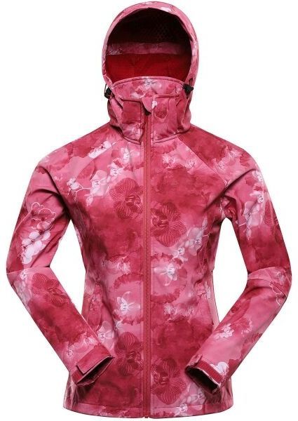 ALPINE PRO HOORA Dámska softshellová bunda, červená, veľkosť