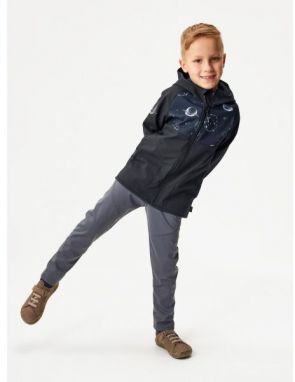 UNUO BASIC Detská softshellová bunda, čierna, veľkosť 122-128