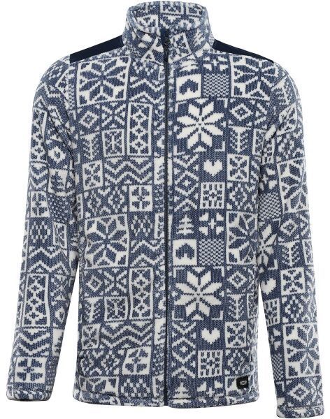 ALPINE PRO EFLIN Pánska flísová mikina, modrá, veľkosť