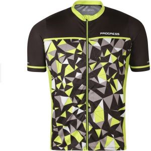 PROGRESS REPRESENT Pánsky cyklistický dres, čierna, veľkosť XXL