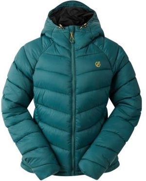 Dare2b TORREK BAFFLE Dámska prešívaná bunda, tmavo zelená, veľkosť