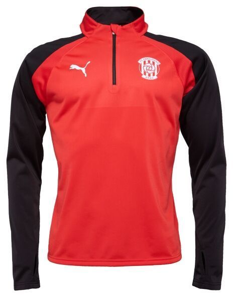 Puma TEAMLIGA 1/4 ZIP TOP Pánska futbalová mikina, červená, veľkosť
