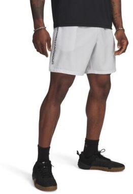 Under Armour WOVEN WORDMARK Pánske krátke nohavice, sivá, veľkosť