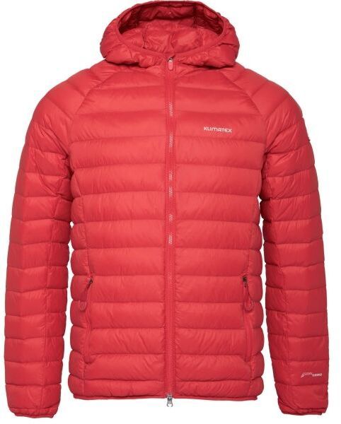Klimatex MAYON PACKABLE Pánska zbaliteľná páperová bunda, červená, veľkosť XXL