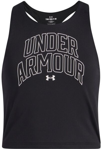 Under Armour MOTION BRANDED TANK Dievčenské tielko, čierna, veľkosť XS