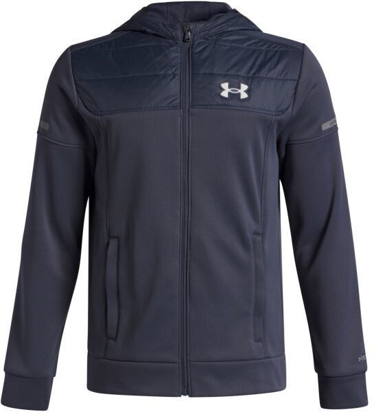 Under Armour ARMOUR FLEECE PRO UTILITY Chlapčenská mikina, tmavo sivá, veľkosť M