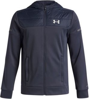 Under Armour ARMOUR FLEECE PRO UTILITY Chlapčenská mikina, tmavo sivá, veľkosť M