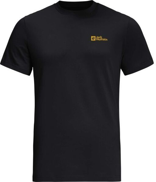 Jack Wolfskin ESSENTIAL T M Pánske tričko, čierna, veľkosť