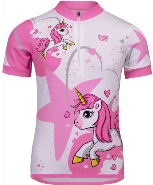 Etape RIO Detský cyklistický dres, biela, veľkosť 140-146