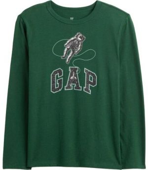 GAP V-OCT LS VG Detské tričko, zelená, veľkosť