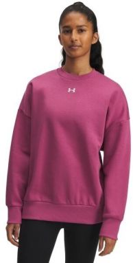 Under Armour RIVAL FLEECE CREW Dámska mikina, ružová, veľkosť S