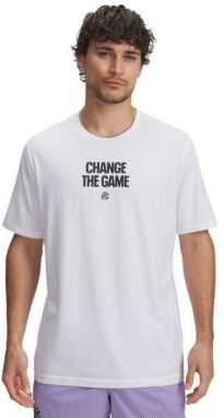 Under Armour CURRY PLAYABLE TEE 1 Pánske tričko, biela, veľkosť