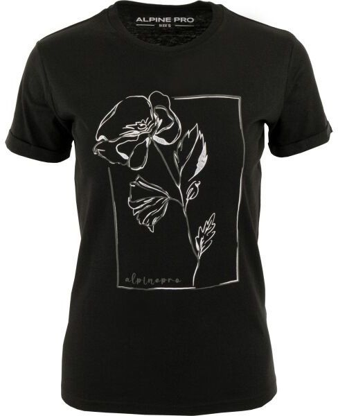 ALPINE PRO NUNA Dámske tričko, čierna, veľkosť