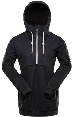 ALPINE PRO JARGA Dámska lyžiarska softshellová bunda, čierna, veľkosť
