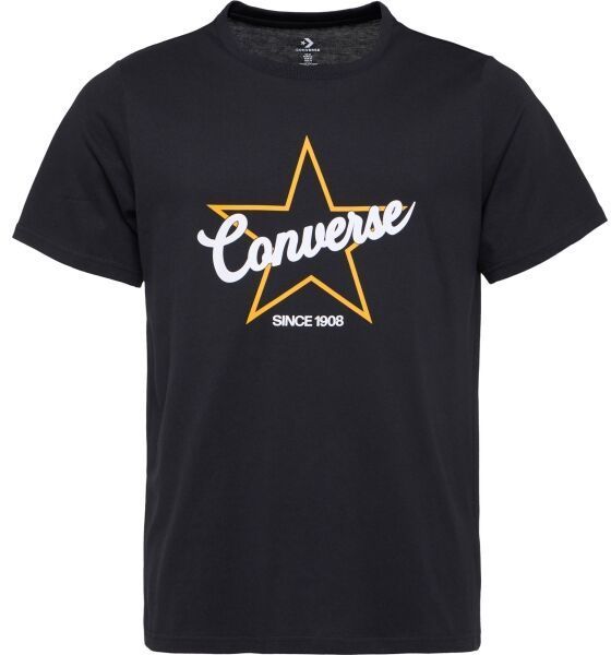 Converse CLASSIC Unisex tričko, čierna, veľkosť