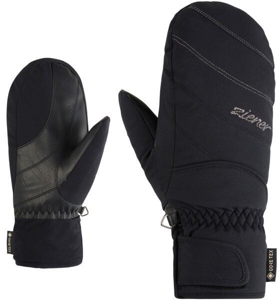Ziener KATIMANA-Z GTX MITTEN LADY Dámske lyžiarske palčiaky, čierna, veľkosť