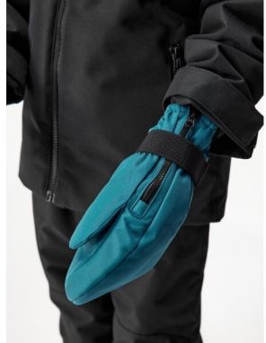 UNUO POLAR Detské zimné rukavice, tyrkysová, veľkosť