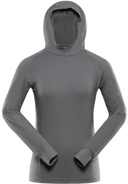 ALPINE PRO IZARA Dámska športová mikina, sivá, veľkosť