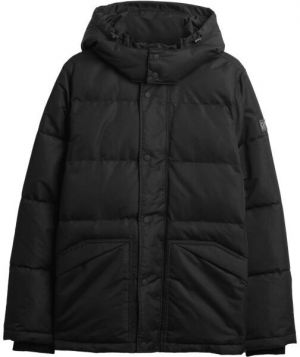 GAP V-FRCH HOODED HEAVYWEIGHT LOGO PUFFER Pánska zimná bunda, čierna, veľkosť
