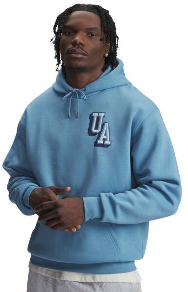 Under Armour ICON FLEECE GRAPHIC Pánska mikina, svetlomodrá, veľkosť XXXL