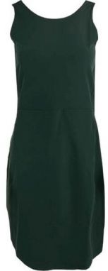 ALPINE PRO VILEMA Dámske šaty na ramienka, tmavo zelená, veľkosť