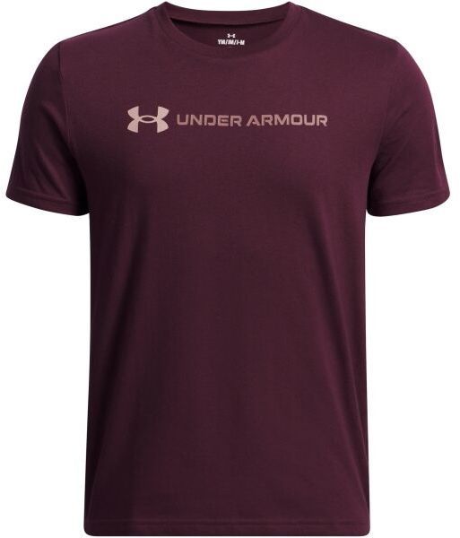 Under Armour LOGO WORDMARK Detské tričko, vínová, veľkosť L