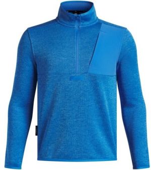 Under Armour DRIVE HYBRID STORM SWEATER Chlapčenská mikina, modrá, veľkosť M