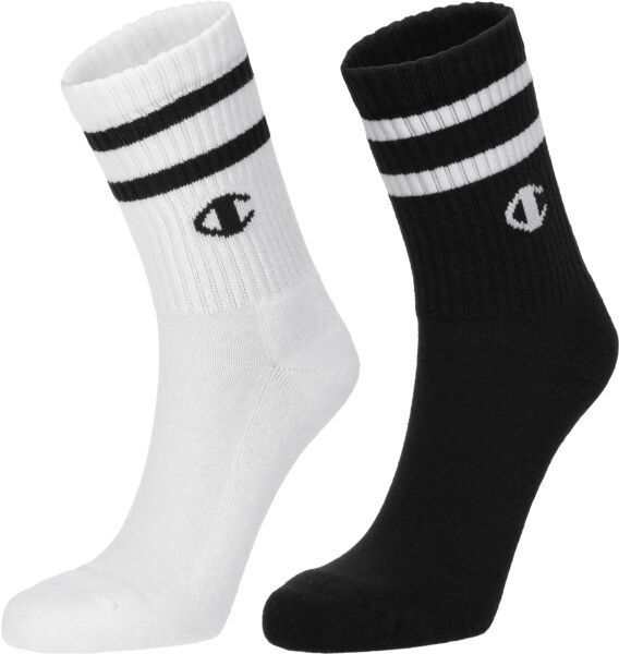 Champion 2PK SHORT CREW Unisexové ponožky, čierna, veľkosť 35-38