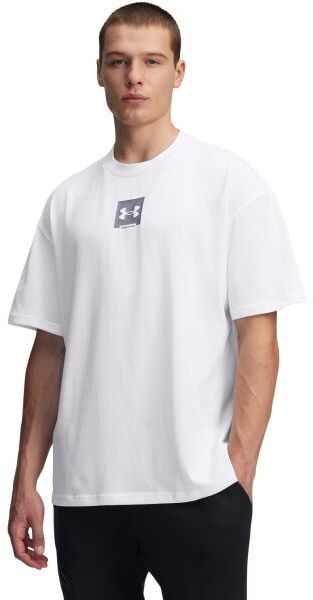 Under Armour HEAVYWEIGHT BOX Pánske tričko, biela, veľkosť M