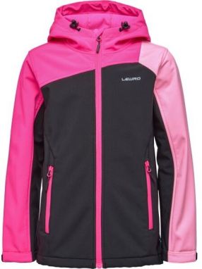 Lewro LYNGBY Dievčenská softshellová bunda, ružová, veľkosť 128-134