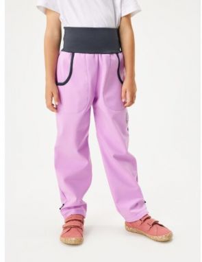 UNUO BASIC Detské softshellové nohavice, fialová, veľkosť 98-104