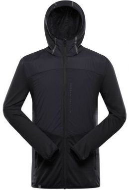 ALPINE PRO ZOLL Pánska športová mikina, čierna, veľkosť