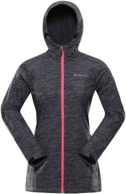 ALPINE PRO HERASA Dámska softshellová bunda, tmavo sivá, veľkosť