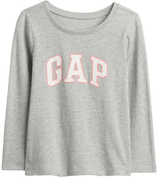 GAP V-FRCH LS LOGO TEE Detské tričko, sivá, veľkosť 4Y