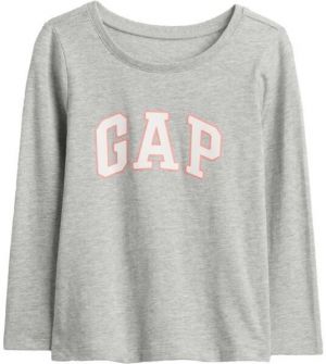 GAP V-FRCH LS LOGO TEE Detské tričko, sivá, veľkosť 4Y
