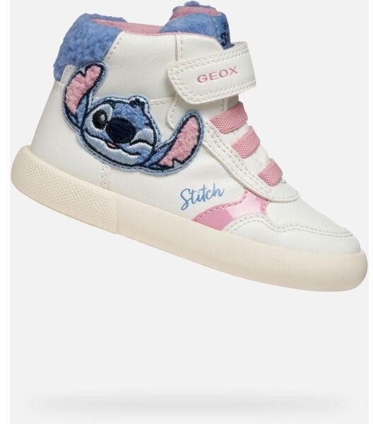 Geox B GISLI Dievčenská voľnočasová obuv, biela, veľkosť