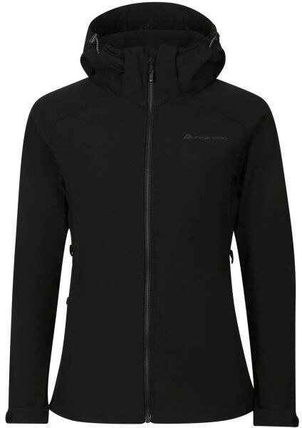 ALPINE PRO HOORA Dámska softshellová bunda, čierna, veľkosť