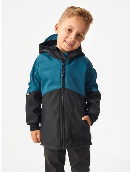 UNUO STREET Detská softshellová bunda, čierna, veľkosť 134-140