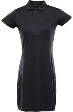 ALPINE PRO EDELA 2 Dámske rýchloschnúce šaty, čierna, veľkosť