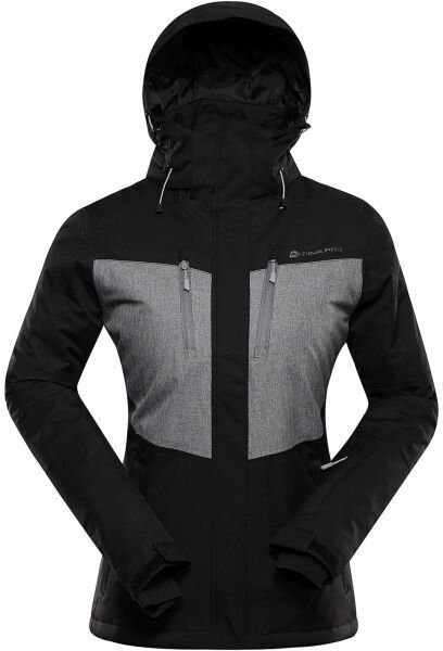 ALPINE PRO COMEDA Dámska lyžiarska bunda, čierna, veľkosť