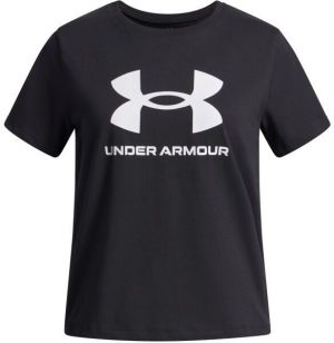 Under Armour BIG LOGO Dievčenské tričko, čierna, veľkosť M