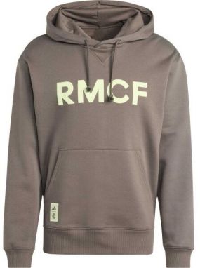 adidas REAL MADRID SEASONAL HD Pánska mikina, sivá, veľkosť XXXL